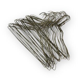 Vintage Heavy Duty Wire Metal Clothes Hangers Dresses Clothes Shirts MCM